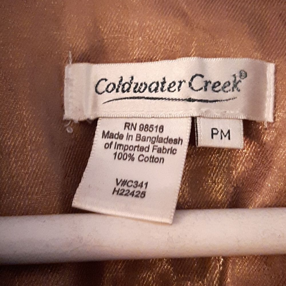 Cold Water Creek gold jacket - Picture 3 of 3
